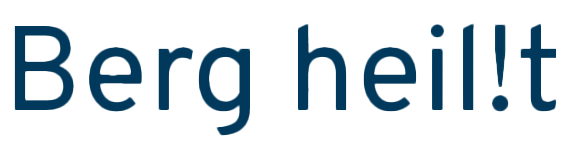 Logo Schriftzug von Berg heil!t
